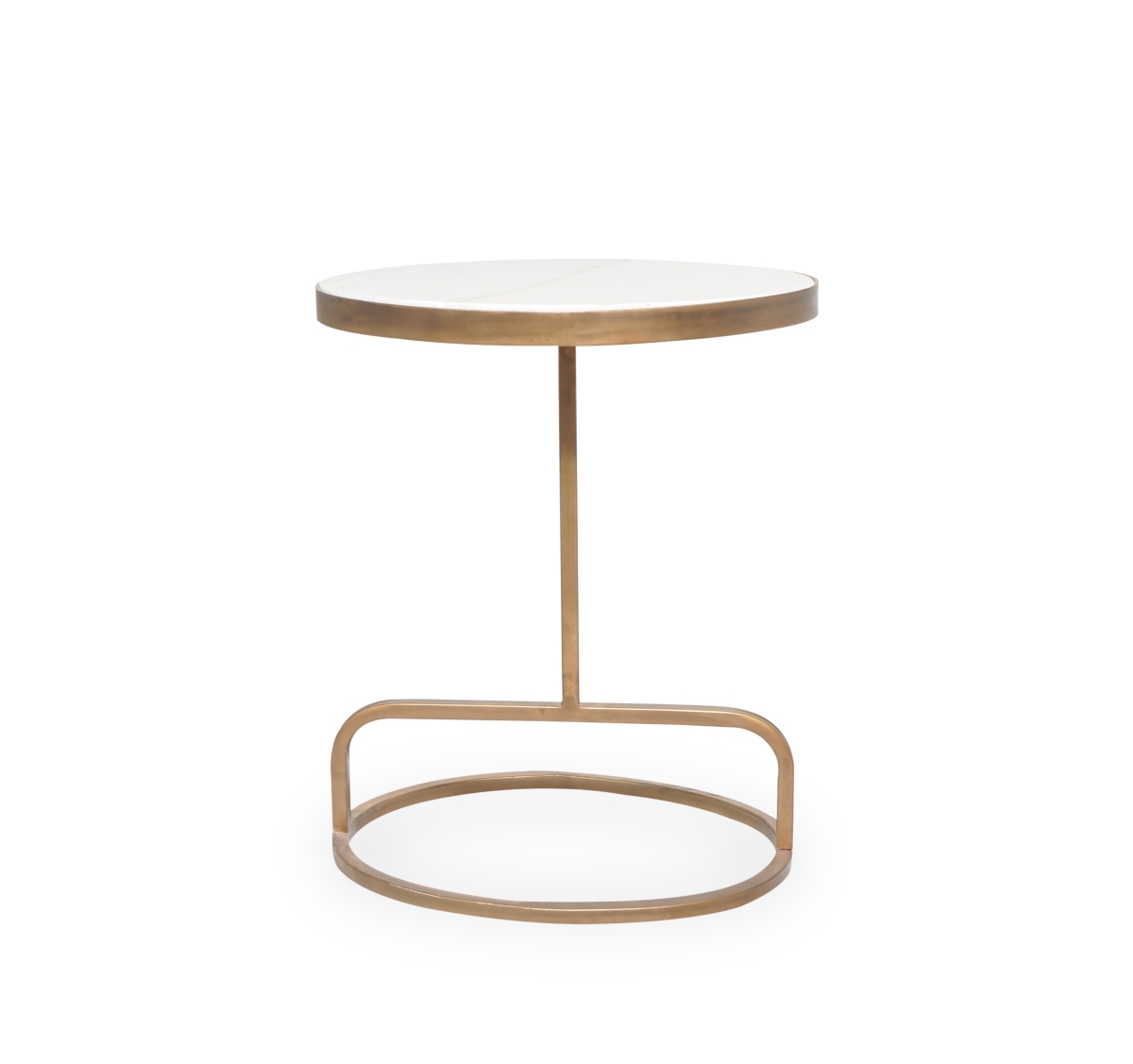 -MI-103 Luxe Halo Marble Side Table