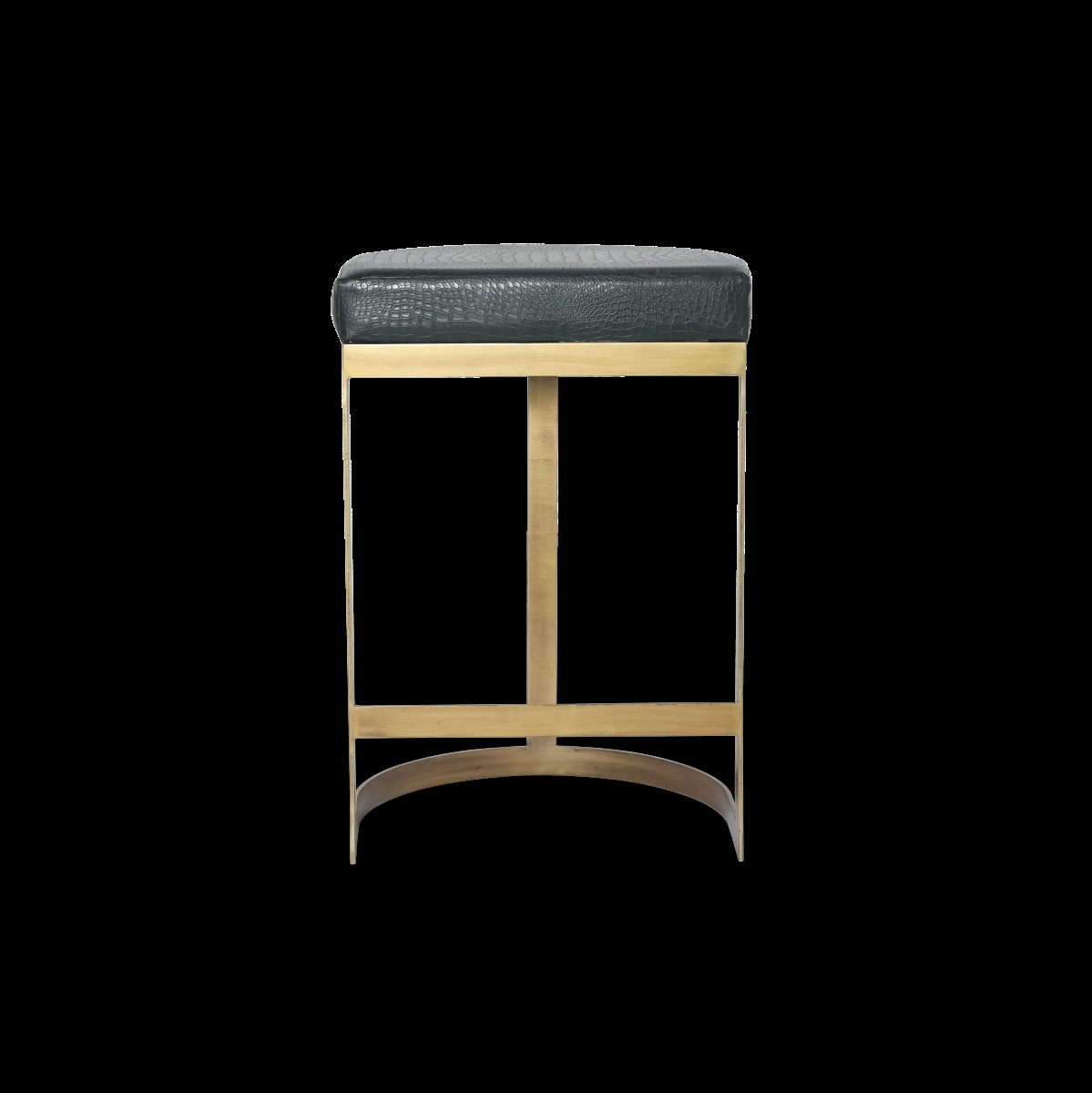 -128 Noir Aurelia Luxe Stool