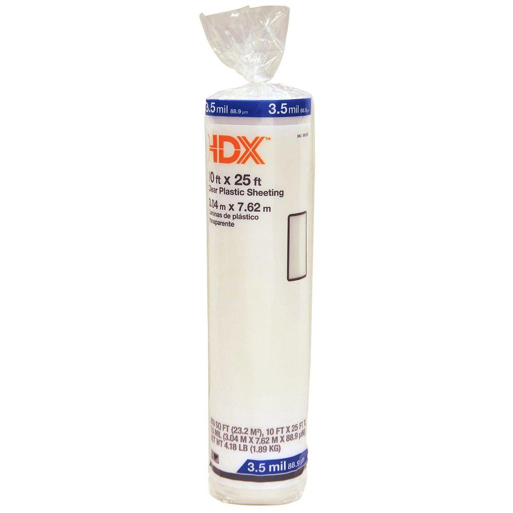 222671 10 x 25 ft. 3 Mil Steelcoat Clear Plastic Sheeting