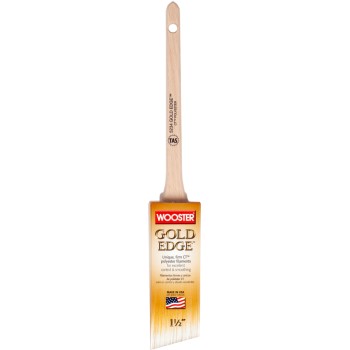 266890 1.5 in. Gold Edge Thin Angle Brush - Gold - 1.5 in.