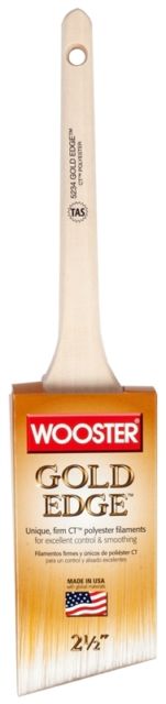 266895 2.5 in. Gold Edge Thin Angle Brush - Gold - 2.5 in.