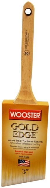 266900 3 in. Gold Edge Semioval Angle Brush