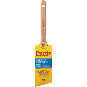 144116425 2.5 in. Extra Oregon Angular Brush - White