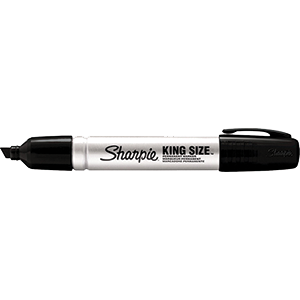Picture of Sanford 071641150010 15001 Sharpie King Size Chisel Tip Marker - Black