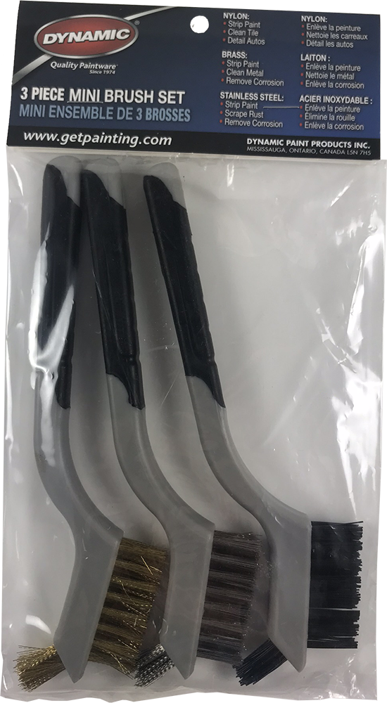 DYN10481 Soft Grip Mini Wire Brush Set