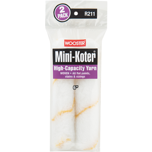 R211-6 6 in. Mini-Koter High-Capacity Yarn Roller, Pack of 2