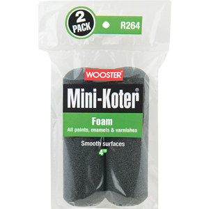 R264-4 4 in. Mini-Koter Foam Roller, Pack of 2