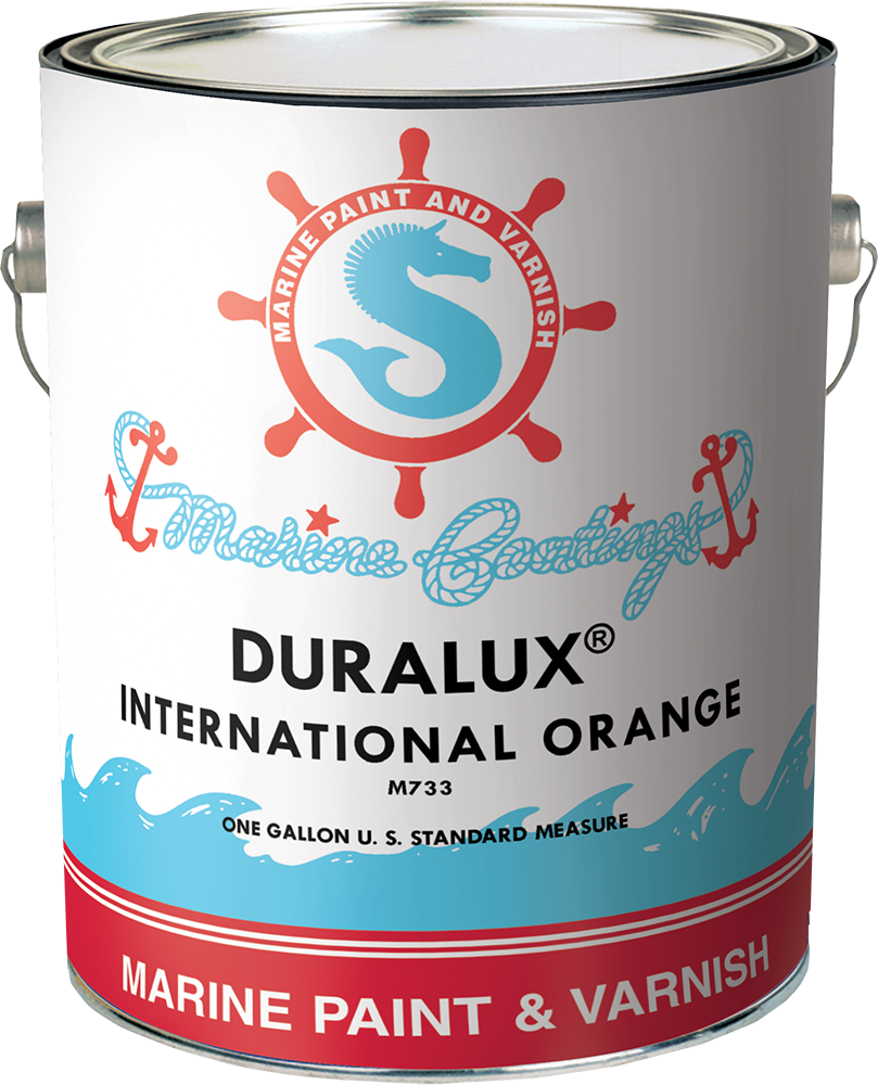 Picture of Duralux M733-1 1 gal International Orange Marine Enamel