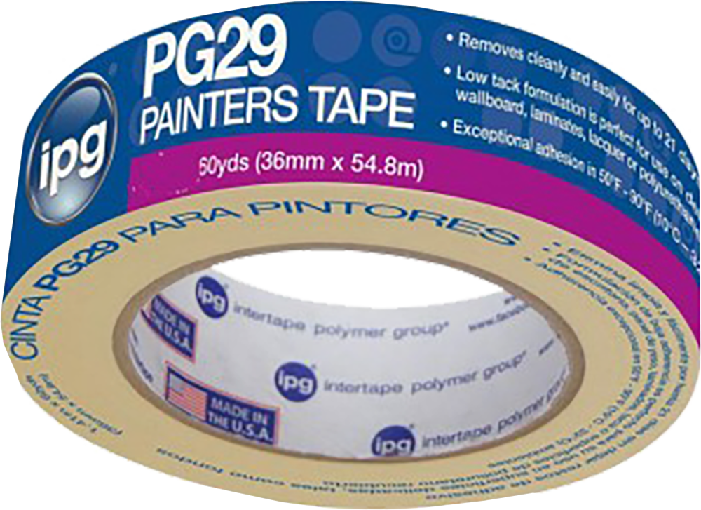 PG29 1.5 in. x 60 Yards Premium Grade Low Tack Masking Tape Bulk, Beige