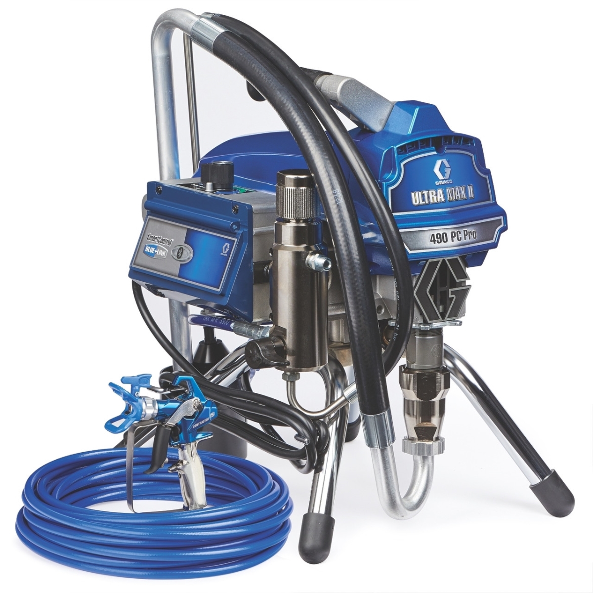 17E852 Stand Ultra Max II 490 PC Pro Electric Airless Sprayer, Blue & Black