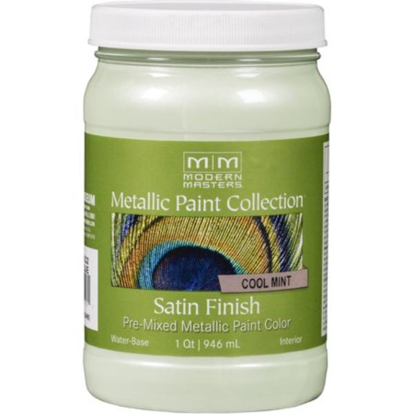 Masters ME793 Metallic Paint, Cool Mint - 1 qt.