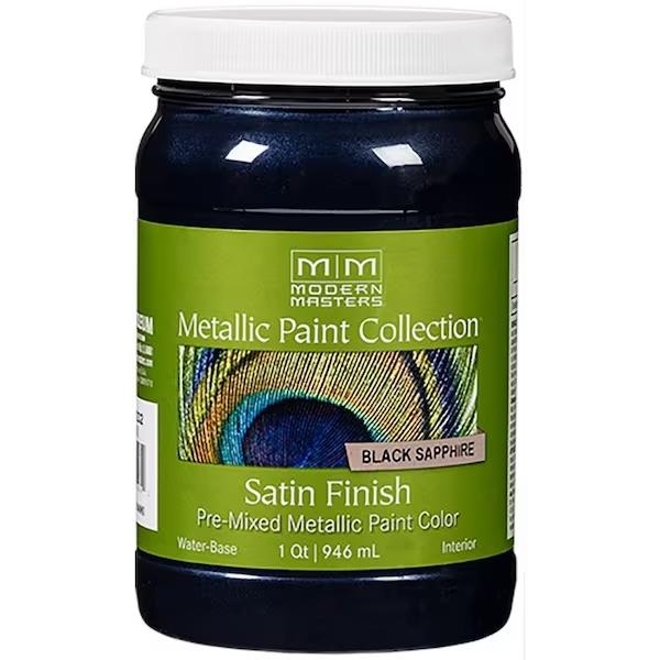 Masters ME792 Metallic Paint, Black Sapphire - 1 qt.