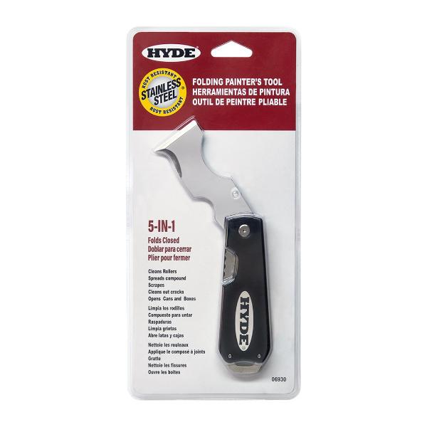 06930 5-in 1 Stainless Steel Folding Painters Tool