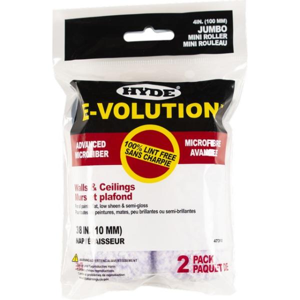 47310 4 x 0.375 in. Nap E-Volution Jumbo Microfiber Roller Cover - Pack of 2