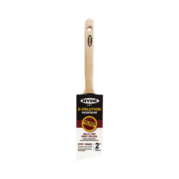 47321 2 in. E-Volution SRT Polyester Stiff Blend Oval Paint Brush