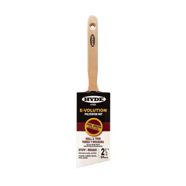 47322 2.5 in. E-Volution SRT Polyester Stiff Blend Oval Paint Brush