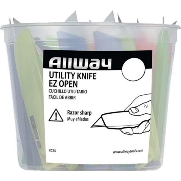 Picture of Allway KC25 Poly Pro Plastic Utility Knife - 25 per Pack - Pack of 25