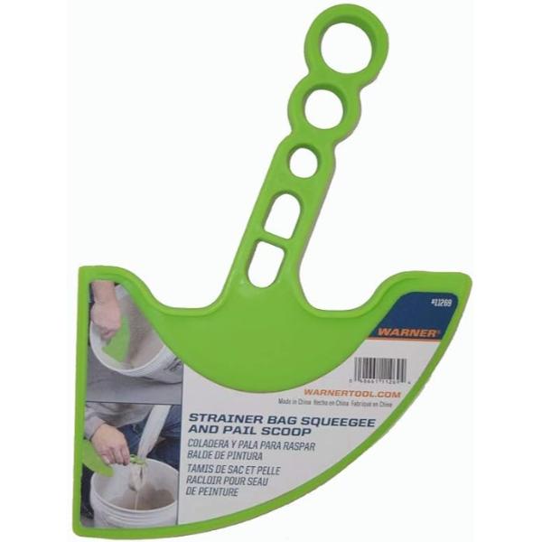 Picture of Warner 11269 Strainer Bag Squeegee & Pail Scoop&#44; Green