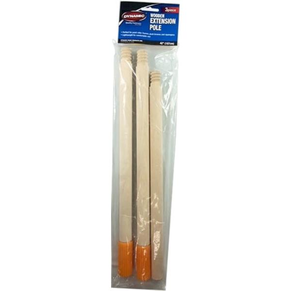 00111 42 in. Dynamic Wooden Extension Pole - 3 Piece
