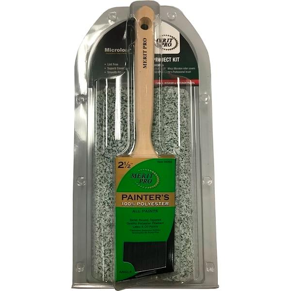 73350 9 x 0.375 in. Merit Pro Painters Brush & Roller Combo