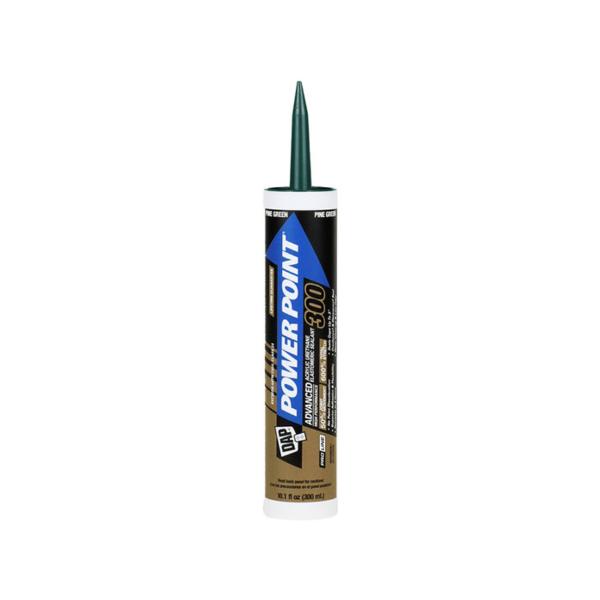 18943 10 oz Power Point 300 Acrylic Urethane Elastomeric Sealant, Pine Green - Pack of 12