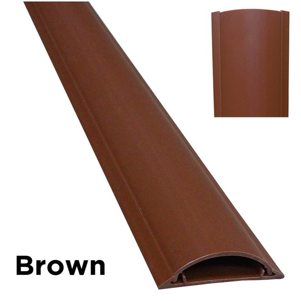 CSX-1.5-59-BN 59 in. Cable Shield Protector Cord Cover, Brown