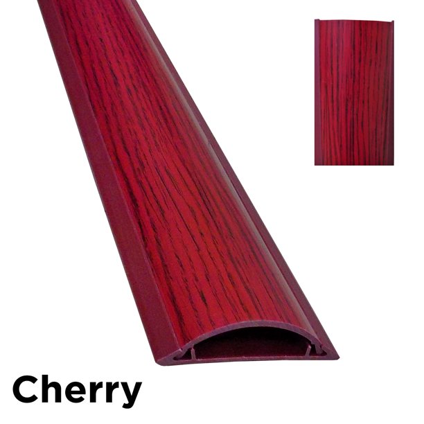 59 in. Cable Shield Protector Cord Cover, Cherry Wood