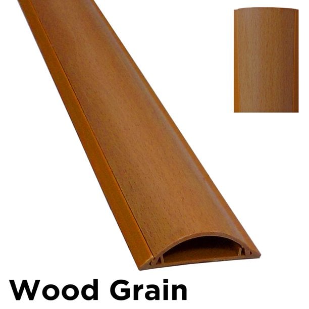 CSX-2-36-WG 36 in. Cable Shield Cord Cover with Adhesive Backing , Wood Grain