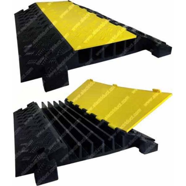 Picture of Electriduct CP-RPS-517-YL 1.375 x 2 in. Extreme Rubber Cable Protectors&#44; Yellow & Black