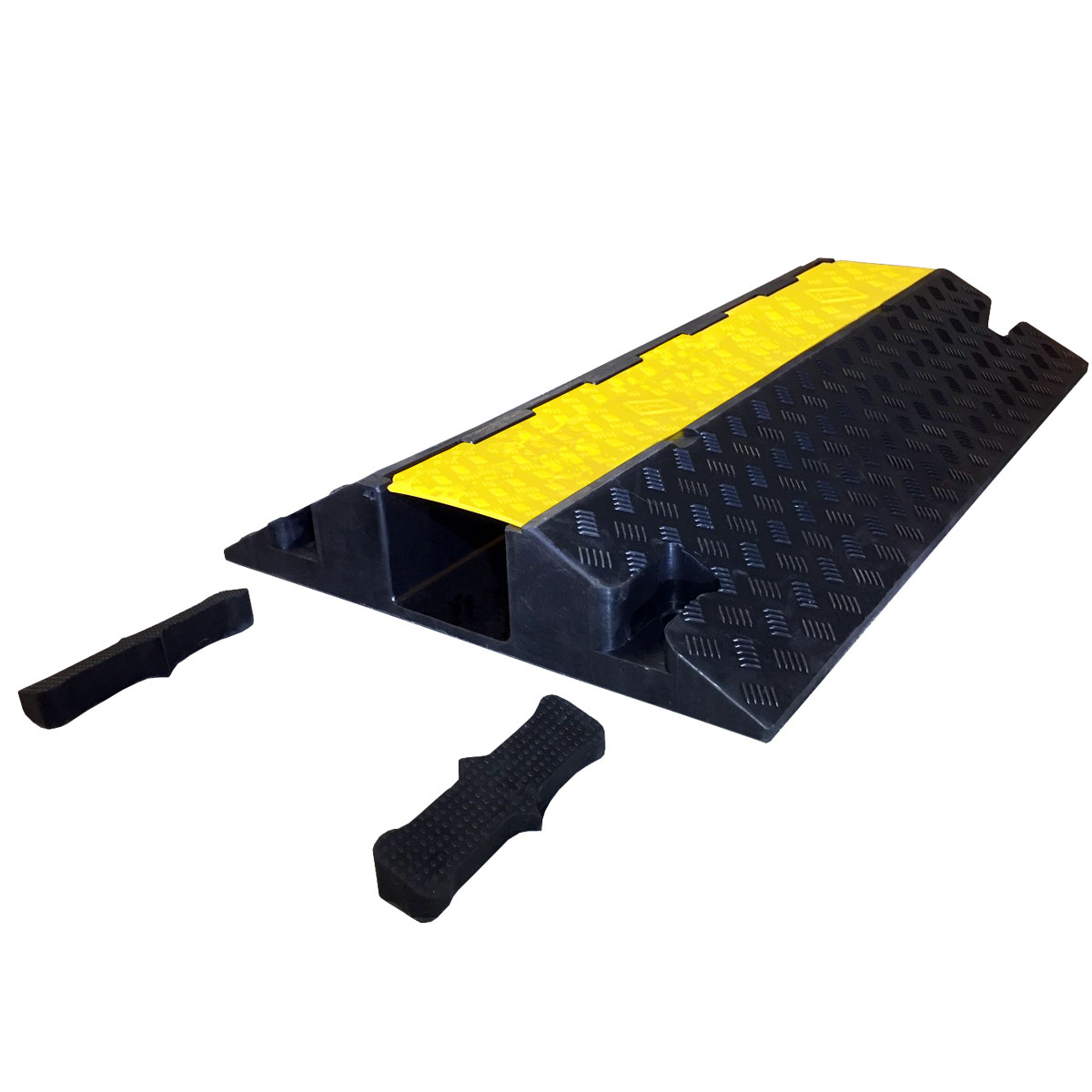 Picture of Electriduct CP-RPS-1X-450 4.4 x 5 in. Extreme Rubber Cable Protector&#44; Yellow & Black