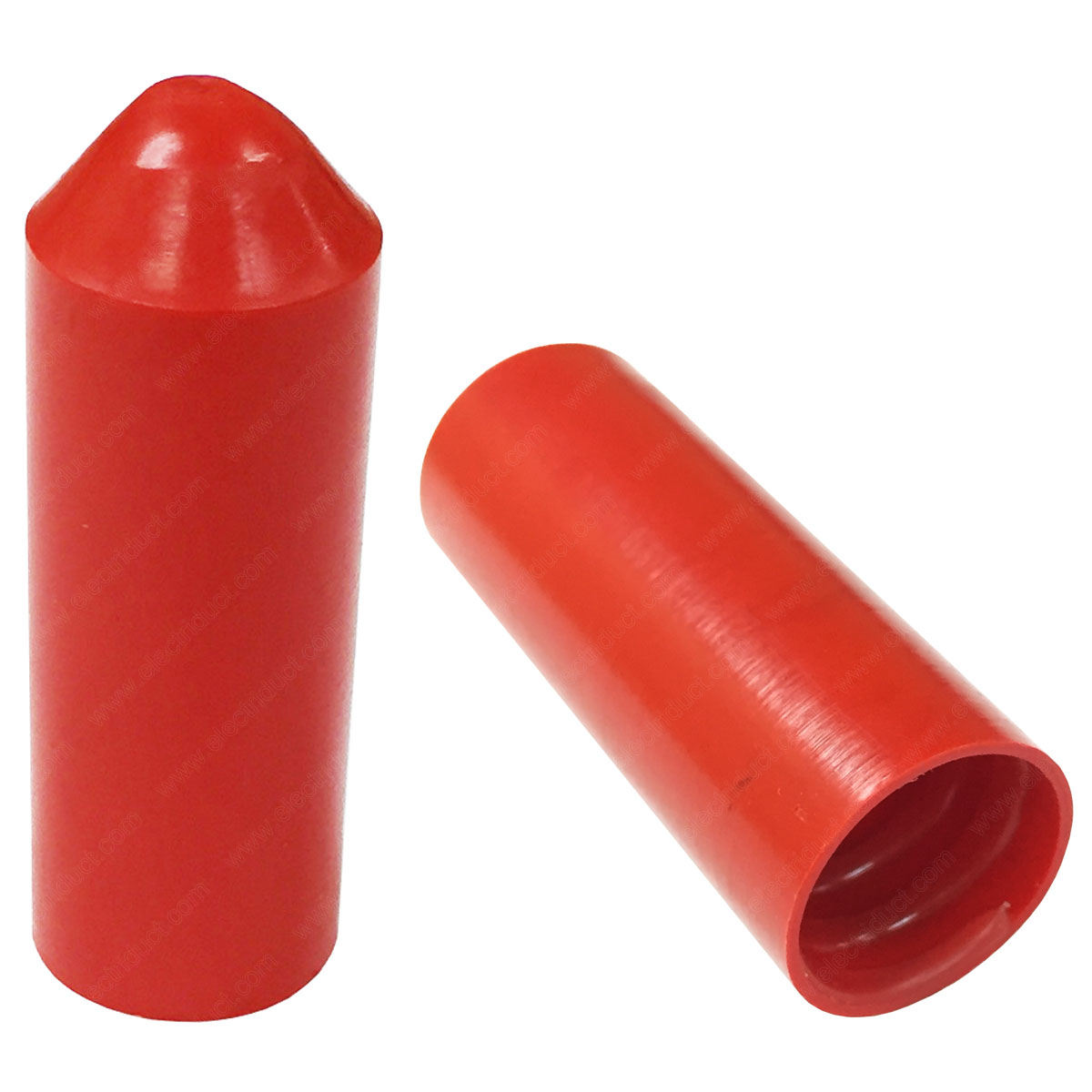 Heat Shrink End Cap, Dual Wall, 3:1 I.D. Shrink Ratio, Red