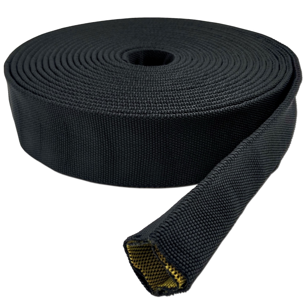 05 in x 50 ft Burst Protection Multifilament Nylon Braided Sleeving  Black