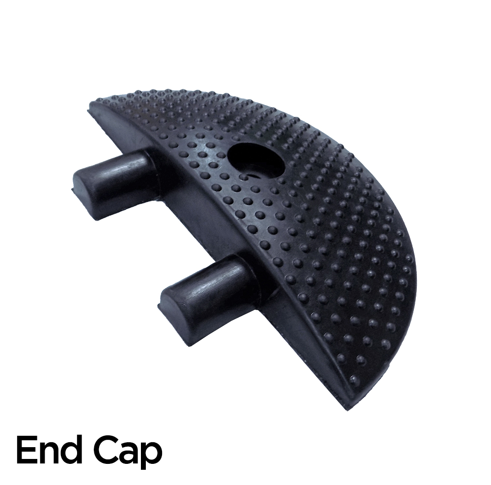 Picture of Electriduct SB-ED-STRIP-190-EC End Cap for the Striped Rubber Speed Bump