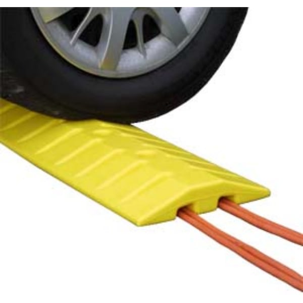 SB-EG-EM-1792KIT Eagle Polyethylene Speed Bump Cable Protector - Yellow - 6 Piece