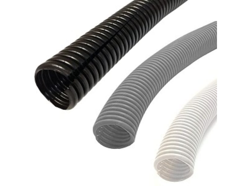 WL-ED-PE-075-100-GY 0.75 in. 100 ft. Polyethylene Split Wire Loom - Gray