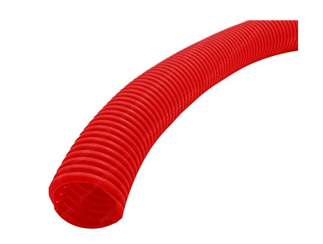 2 in. Nominal Size & 20 ft. Length Colored Polyethylene Split Wire Loom, Red