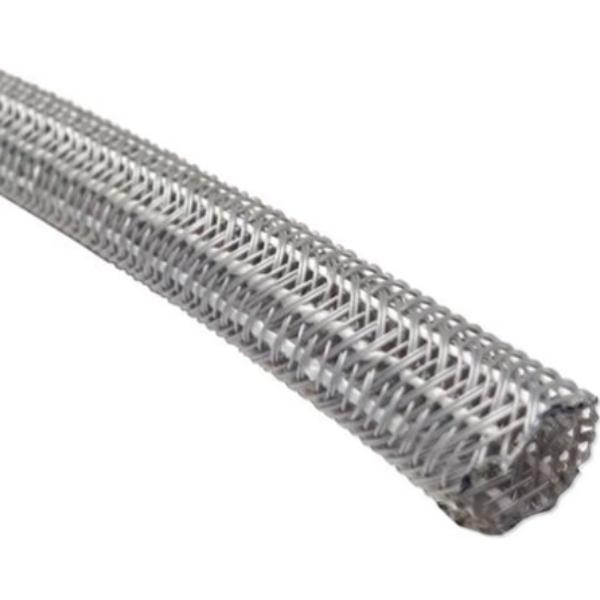 0.75 in. 10 ft. Hook Self Closing Braided Wrap for Around Sleeving Cord Cover Cable Protector Wire Organizer - Gray