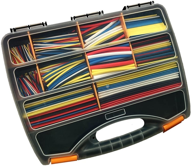 Picture of Electriduct HS2-KIT-CLR-LG-590PC 0.047-1 in. Assorted Heat Shrink Kit&#44; Multi Color - 590 Piece