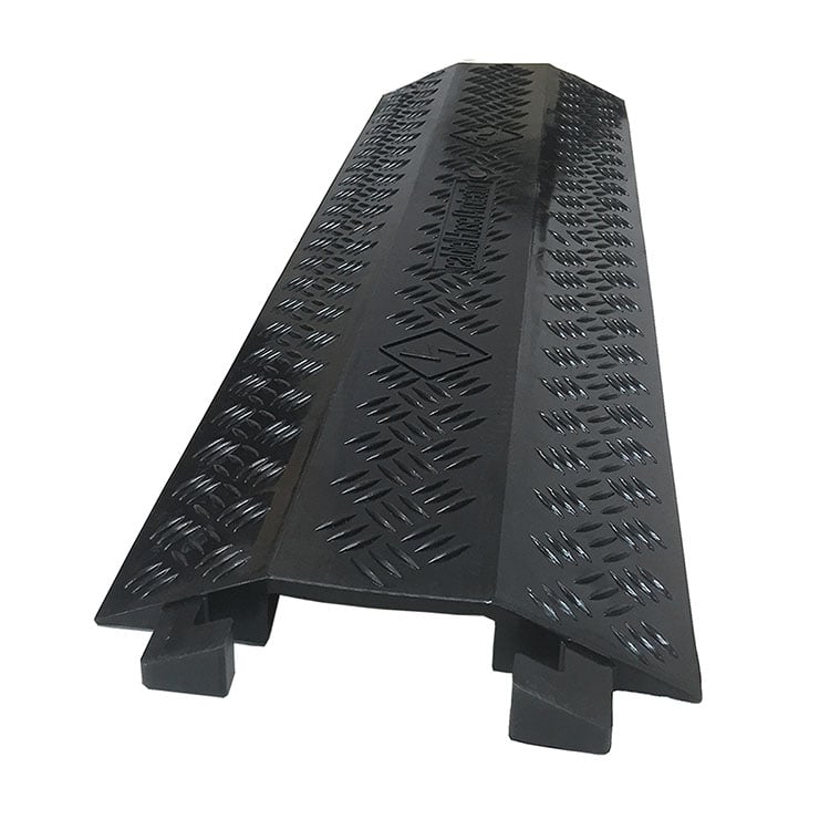 Medium Drop Trak Polyurethane Cable & Hose Protector - Black