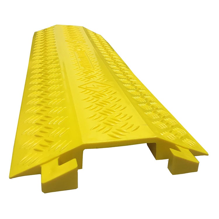 DO-DT-MED-YL Medium Drop Trak Polyurethane Cable & Hose Protector - Yellow