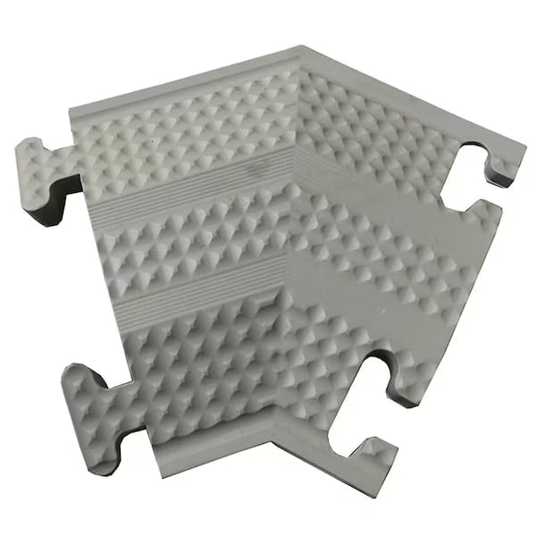 Home N Office Small Drop Over Cord Protector - 45 Left Turn - Gray