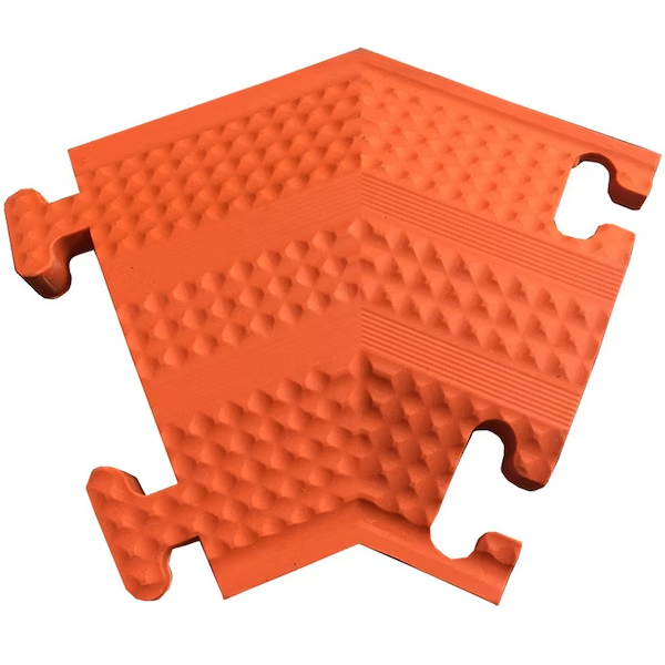 Home N Office Small Drop Over Cord Protector - 45 Left Turn - Orange
