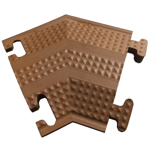 Home N Office Small Drop Over Cord Protector - 45 Right Turn - Brown