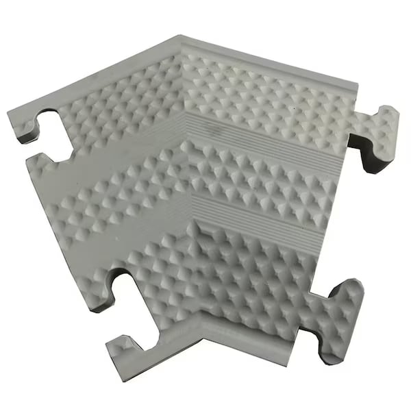 Home N Office Small Drop Over Cord Protector - 45 Right Turn - Gray
