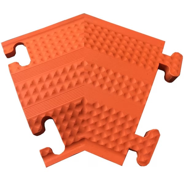 Home N Office Small Drop Over Cord Protector - 45 Right Turn - Orange