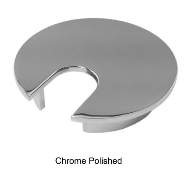 Picture of Electriduct GR-MET-157-CP 1.57 in. Metal Desk Grommet with 12.5 mm Opening - Chrome Polished