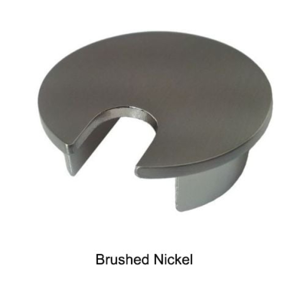 Picture of Electriduct GR-MET-200-BN 2 in. Metal Desk Grommet - Brushed Nickel