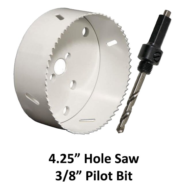 Picture of Electriduct TL-HOLESAW-156 1.56 in. Bi-Metal Hole Saws with 0.375 in. Pilot Bit