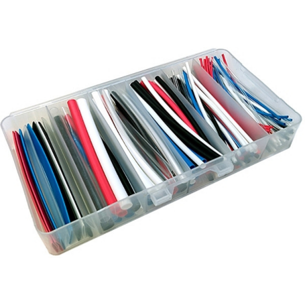 HS2-KIT-CLR-LG-590PC 2-1 Heat Shrink Boxed Kits, Multi Color - 590 Piece