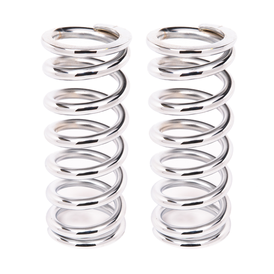 Coil-Over-Spring, 180 lbs. per in. Rate, 9 in. Length - Chrome, Pair